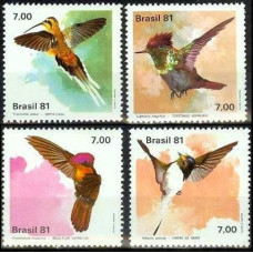 1981 Brazil Mi.1823-1826 Hummingbirds 6.50 ?