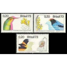 1973 Brazil Mi.1368-1370 Tropical birds and plants 7.50 ?