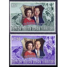 1972 British Indian Ocean Territory Mi.48-49 Royal Silver Wedding 3,20 €
