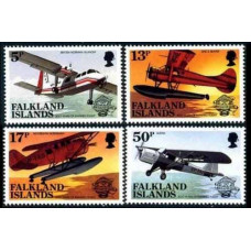 1983 Falkland Islands Mi.386-389 Planes 4,20 €