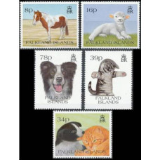 1993 Falkland Islands Mi.598-602 Dogs 15,00 €