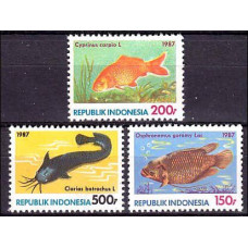 1987 Indonesia Mi.1242-1244 Sea fauna 10.00 ?