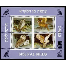 1987 Israel Mi.1056-1059/B33 Biblical birds 9.00 €