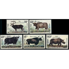 1990 Laos Michel 1227-1231 Fauna 7.50 ?