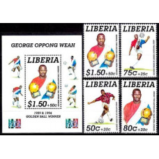 1995 Liberia Mi.1639-1642+1642/B141 Football 24.50 ?