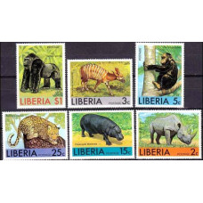 1976 Liberia Mi.1006-1011 Fauna 7.00 ?