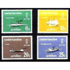 1967 Netherlands Antilles Mi.174-177 Ships 1.40 ?