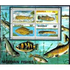 1991 Nigeria Michel B11** error perforation/Sea fauna ?