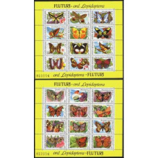 1991 Rumania Mi.4716-4727/B267+4728-4739/B268 Butterflies 10.00 ?
