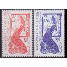 1986 St Pierre & Miquelon Mi.540-541 Sea fauna 1,90 €