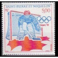 1988 St Pierre & Miquelon Mi.557 1988 Olympiad Calgary 2,80