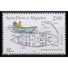1997 St Pierre & Miquelon Mi.724 Boats 0,90