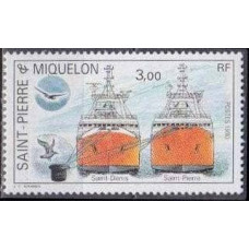 1990 St Pierre & Miquelon Mi.604 Ships 1,40