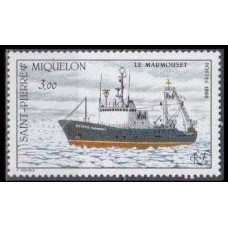 1988 St Pierre & Miquelon Mi.565 Ships 2,20