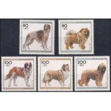 1996 Germany Mi.1836-1840 Dogs 10.00 €