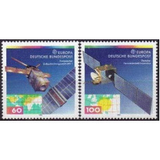 1991 Germany Mi.1526-1527 Satellite 4,00 €
