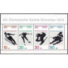 1971 Germany, West Mi.684-687/B6 1972 Olympiad Sapporo and Munhen 4,00 €