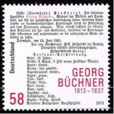 2013 Germany Mi.3031 200 Georg Buchner birthday 1,20