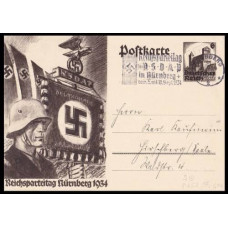 1934 Germany Reich Postal card cancellation 06,09,1934
