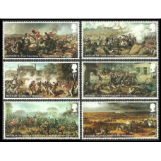 2015 Great Britain Mi.3752-3757 200th anniversary of the Battle of Waterloo 19,00