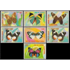 1976 Guinea Equatorial Mi.1025-1031 Butterflies 3,50 €