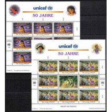 1998 UN Vienna Mi.218KL-219KL UNICEF, children's stories 18,00 €