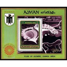 1971 Ajman Mi.701/B234 1972 Olympiad Munhen 8,50 €