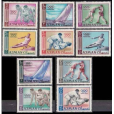 1965 Ajman Mi.31-40 1964 Olympiad Tokio 7,00 €
