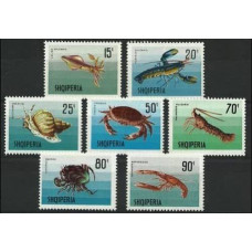1968 Albania (SHQIPERIA) Mi.1299-1305 Sea fauna 7,00 €