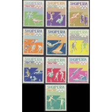 1964 Albania (SHQIPERIA) Mi.859-868 1964 Olympiad Tokio 7,00 €