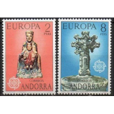 1974 Andorra spa, Mi.88-89 Europa 5,00