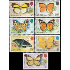 1975 Antigua Mi.381-387 Butterflies 11,00 €
