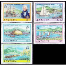 1975 Antigua Mi.358-362 Ships with sails 7,00