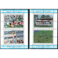 1986 Argentina M1825-1832KL+1833-1840KL 1986 World championship on football of Mexico 28.00 €