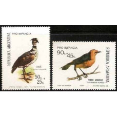 1973 Argentina Mi.1142-1143 Child welfare, birds 3,60 €