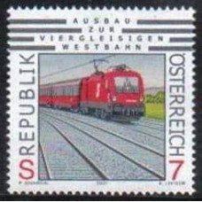 2001 Austria(R.Qsterreich) Mi.2352 Locomotives 1,20 €