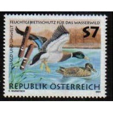 2001 Austria(R.Qsterreich) Mi.2336 Hunting and environment:Protection of wet biotopes 1,20 €