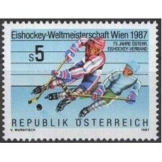 1987 Austria(R.Qsterreich) Mi.1877 Hockey 1,00 €
