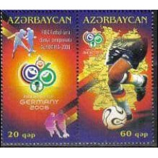 2006 Azerbaijan Michel 640-641 2006 World championship on football Germania 4.00 €