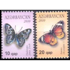 2010 Azerbaijan Mi.785-786 Butterflies €