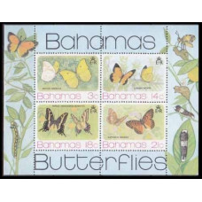 1975 Bahamas Mi.378-381/B13 Butterflies 14,00 €
