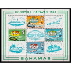1970 Bahamas Mi.308-311/B2 Transport 17,00 €