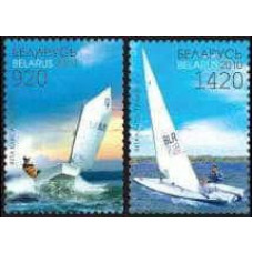 2010 Belarus (2 stamps) Sport sailboats Sea Transport