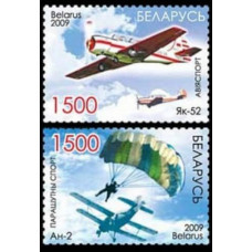 2009 Belarus Mi.774-775 “Air sports” and “Parachute sport”