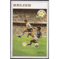 1982 Belize Mi.694/B55 1982 World championship on football of Spanien 8,00 €