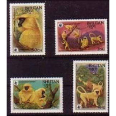 1984 Bhutan Mi.840-843 Fauna 5,00 €