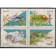 1981 Brazil Mi.1829-1832VB Sea fauna 6,00 €