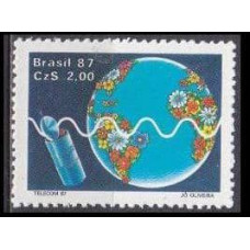 1987 Brazil Mi.2210 Satellite / Globe 0,40 €