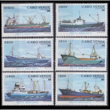 1980 Cape Verde Islands Mi.431-436 Ships 8,50