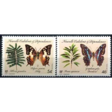 1987 New Caledonia Mi.800-801 Butterflies 7,00 €